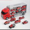 Transport Vehicle with 6 Random Cars, 7 in 1 Construction Truck, Toy Transport Truck Vehicle Set, Gifts for Kids