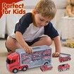 Transport Vehicle with 6 Random Cars, 7 in 1 Construction Truck, Toy Transport Truck Vehicle Set, Gifts for Kids