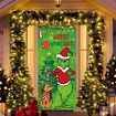 Christmas Decorations Christmas Decor Door Cover Xmas Porch Door Sign Welcome Banner for Indoor Outdoor Wall Home, 90 x 200 cm