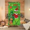 Christmas Decorations Christmas Decor Door Cover Xmas Porch Door Sign Welcome Banner for Indoor Outdoor Wall Home, 90 x 200 cm