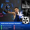 Music Boxing Machine with Boxing Gloves,Smart Bluetooth Boxing Machine with LED Electronic Wall Mounted,Music Boxing Target Workout Punching Equipment