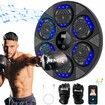 Music Boxing Machine,Home Wall-Mounted Training Gear with Gloves,Boxing Training Punching Equipment with Blutooth,Fitness and Reflex Improvement