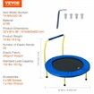 3FT Trampoline for Kids 92 cm Trampolines Indoor/Outdoor Trampoline for Toddlers Foldable Mini Baby Trampoline with Foam Handle Recreational Trampoline