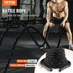 Battle Rope 1.5" 30Ft Gym Workout Strength Training Exercise Fitness Rope