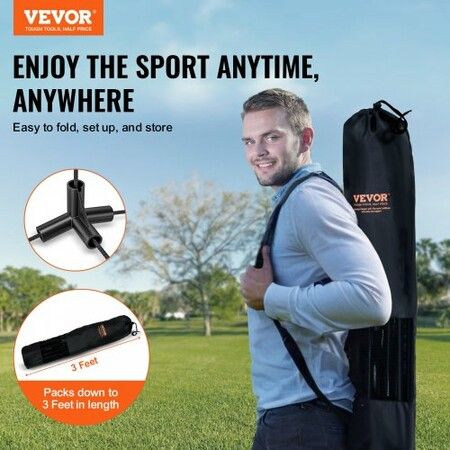 Badminton Net Height Adjustable Volleyball Net 17ft Wide Foldable Pickleball Net Portable Easy Setup Tennis Net Set with Poles Stand and Carry Bag