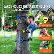 Ninja Tree Climbing Kit 12 Climbing Holds 6 Ratchet Straps Climbing Ladder