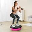 Half Exercise Ball Trainer 23 inch Balance Ball Trainer 660lbs Capacity Stability Ball Yoga Ball with Resistance Bands & Foot Pump Strength Fitness Ball