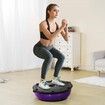 Half Exercise Ball Trainer 23inch Balance Ball Trainer 660lbs Stability Ball Yoga Ball with Resistance Bands & Foot Pump Strength Fitness Ball for Home Gym