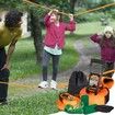 Slackline Kit with Training Line 18.3m Backyard Slack Line Equipment Easy Setup Tight Rope for Kids Adults Complete Slackline Set with Tree Protectors