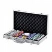 Poker Chip Set 300-Piece Poker Set Complete Poker Playing Game Set with Aluminum Carrying  Case 11.5 Gram Casino Chips Cards Buttons and Dices for Texas