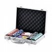 Poker Chip Set 200-Piece Poker Set Complete Poker Playing Game Set with Aluminum Carrying  Case 11.5 Gram Casino Chips Cards Buttons and Dices