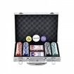 Poker Chip Set 200-Piece Poker Set Complete Poker Playing Game Set with Aluminum Carrying  Case 11.5 Gram Casino Chips Cards Buttons and Dices