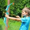 Kids Bow and Arrow Set LED Light Up Outdoor Archery Kit Children 10 Arrows