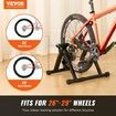 Bike Trainer Stand Fluid Stationary Bike Stand for 26"-29" Wheels Noise Reduction Fluid Flywheel Portable Cycling Stand for Indoor Riding Exercise