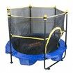 5FT Trampoline for Kids 60" Indoor Outdoor Trampoline with Safety Enclosure Net Basketball Hoop and Ocean Balls Mini Toddler Recreational Trampoline