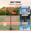 Basketball Hoop 5-7 ft Adjustable Height Portable Backboard System 28 inch Basketball Hoop & GoalBasketball Set with Wheels Stand and Fillable Base
