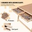 1500 Piece Puzzle Table with Folding Legs 4 Drawers and Cover Wooden Jigsaw Puzzle Plateau Puzzle Accessories Board for Adults Puzzle Organizer Storage