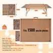 1500 Piece Puzzle Table with Folding Legs 4 Drawers and Cover Wooden Jigsaw Puzzle Plateau Puzzle Accessories Board for Adults Puzzle Organizer Storage