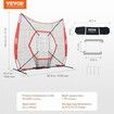 7x7 ft Baseball Softball Practice Net Portable Baseball Training Net for Hitting Batting Catching Pitching Backstop Baseball Equipment