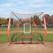 7x7 ft Baseball Softball Practice Net Portable Baseball Training Net for Hitting Batting Catching Pitching Backstop Baseball Equipment