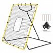 Baseball And Softball Rebounder Net 4x4.5 Ft PitchBack Adjustable Angles