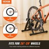 Bike Trainer Stand Magnetic Stationary Bike Stand for 26"-29" Wheels Noise Reduction Flywheel Motor Protable Cycling for Indoor Riding Exercise