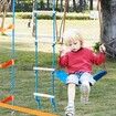 Ninja Warrior Obstacle Course for Kids 2 x 17m Weatherproof Slacklines 227kg Weight Capacity Monkey Line Outdoor Playset Equipment Backyard Toys
