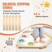 Kids Balance Beam Stepping Stones Gymnastics Children Balance Board 6 PCS