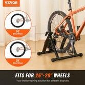 Bike Trainer Stand Magnetic Stationary Bike Stand for 26"-29" Wheels Low Noise Motor Protable Folding Bicycle Trainer for Indoor Riding Exercise