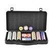 Poker Chip Set 300-Piece Poker Set Complete Poker Playing Game Set with Carrying  Case Heavyweight 14 Gram Casino Clay Chips Cards Buttons and Dices