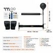 Wall Mount Boxing Spinning Bar Spinning Bar with Punching Ball Adjustable Boxing Speed Trainer Reflex Boxing Bar with Gloves Boxing Training Equipment