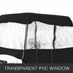 4 Passenger Golf Cart Cover Driving Enclosure Waterproof Roll-up Door