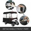 4 Passenger Golf Cart Cover Driving Enclosure Waterproof Roll-up Door