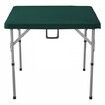 Mahjong Table Fold-in-Half 4 Player Card Table with Wear-Resistant Green Tabletop Portable Bi-Folding Square Domino Table with Carrying Handle