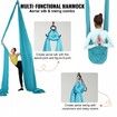 Aerial Silk & Yoga Swing 10 m Length Aerial Yoga Hammock Kit with 100gsm Nylon Fabric Full Rigging Hardware & Easy Set-up Guide Antigravity Flying