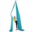 Aerial Silk & Yoga Swing 10 m Length Aerial Yoga Hammock Kit with 100gsm Nylon Fabric Full Rigging Hardware & Easy Set-up Guide Antigravity Flying