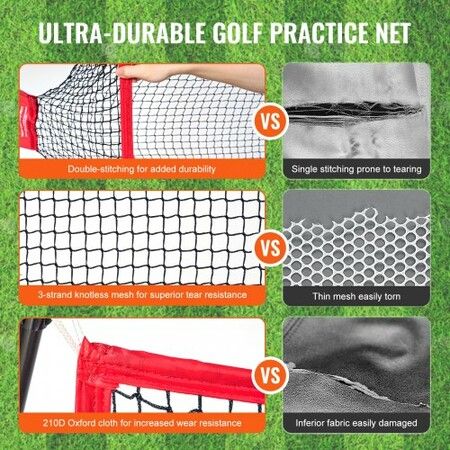 7.8x7ft Golf Practice Hitting Net Indoor Personal Driving Range Training