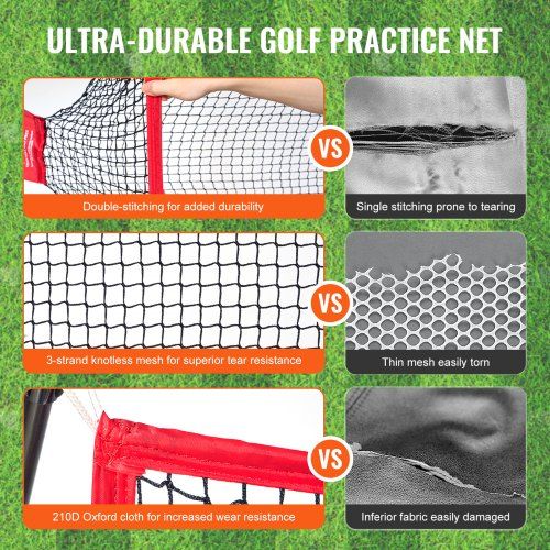 7.8x7ft Golf Practice Hitting Net Indoor Personal Driving Range Training