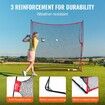 7.8x7ft Golf Practice Hitting Net Indoor Personal Driving Range Training