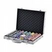 Poker Chip Set 500-Piece Poker Set Complete Poker Playing Game Set with Aluminum Carrying  Case 11.5 Gram Casino Chips Cards Buttons and Dices for Texas