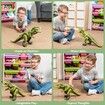 Robot Dinosaur Toy for Kids Boys 3 Up, Big T rex Dinosaur Toy with Light and Realistic Roaring Sound for Kids Boys Girls