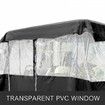 4 Passenger Golf Cart Cover Driving Enclosure Waterproof Person Roll-up Door