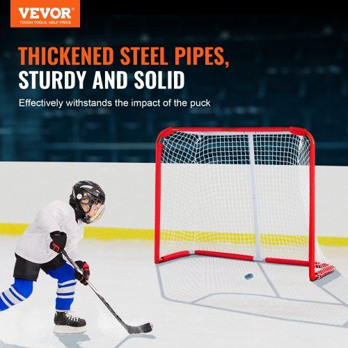 Youth Street Hockey Net Indoor Outdoor Steel Hockey Goal for Kids 54"x44"