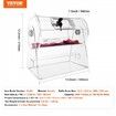 Acrylic Raffle Drum Holds 2500 Tickets or 100 Raffle Balls Professional Raffle Ticket Spinning Cage with 2 Keys Transparent Lottery Spinning Drawing Raffle