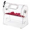 Acrylic Raffle Drum Holds 2500 Tickets or 100 Raffle Balls Professional Raffle Ticket Spinning Cage with 2 Keys Transparent Lottery Spinning Drawing Raffle