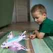 Light Up Airplane Toy, Kids Airplane Toy with Takeoff Sounds for Kids Ages 4 to 8, Boys and Girls