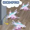 Light Up Airplane Toy, Kids Airplane Toy with Takeoff Sounds for Kids Ages 4 to 8, Boys and Girls