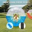 Inflatable Bumper Balls 2-Pack 5FT/1.5M Body Sumo Zorb Balls for Teen &  0.8mm Thick PVC Human Hamster Bubble Balls Gaming Play Bumper Bopper Toys