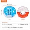 Inflatable Bumper Balls 2-Pack 5FT/1.5M Body Sumo Zorb Balls for Teen &  0.8mm Thick PVC Human Hamster Bubble Balls Gaming Play Bumper Bopper Toys