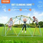 Climbing Dome 10FT Geometric Dome Climber Play Center for Kids 3 to 10 Years Old Jungle Gym Supports 750LBS and Easy Assembly with Climbing Grip